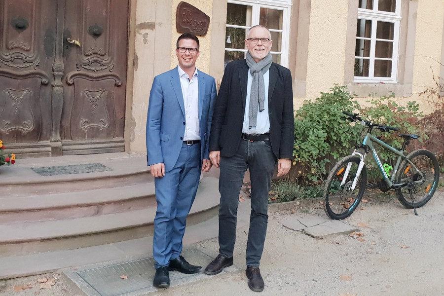Swen Bastian und Gerhard Merz bei der Lebensgemeinschaft Sassen/Richthof
