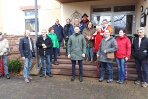 Maximilian Ziegler bei der Winterwanderung der SPD Schlitzerland Anfang 2023
