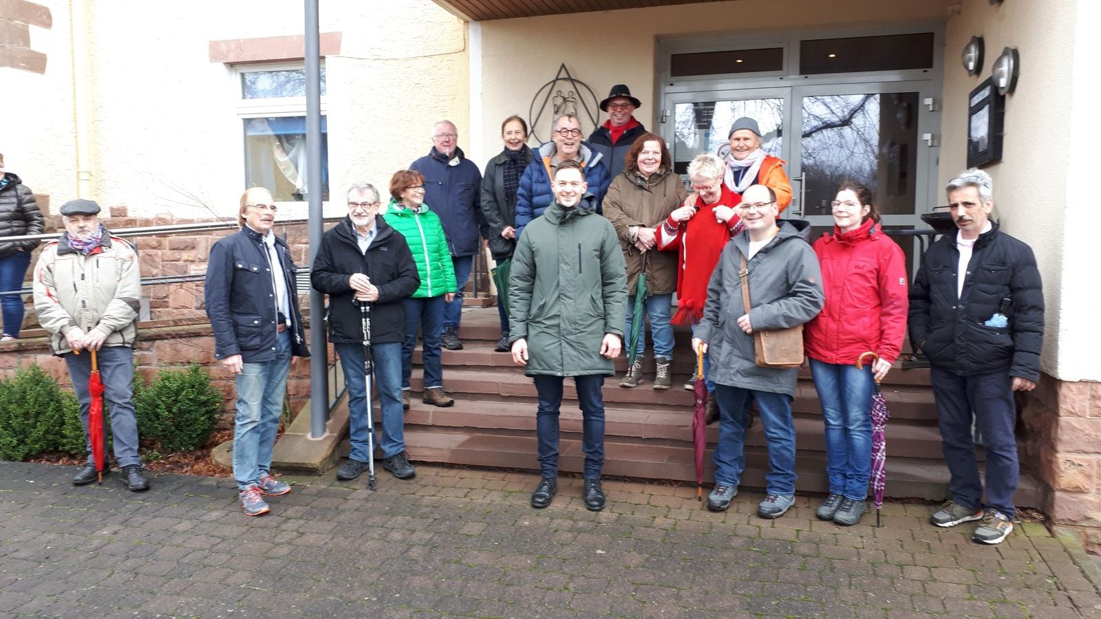 Maximilian Ziegler bei der Winterwanderung der SPD Schlitzerland Anfang 2023